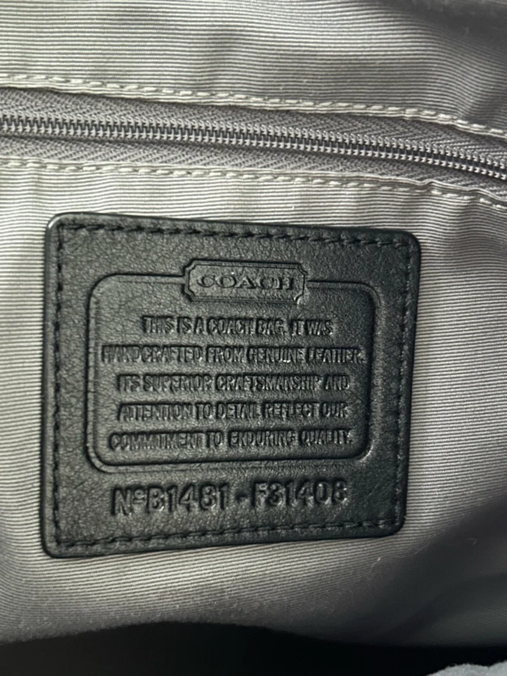 Coach Black Leather Shoulder Bag Silver Hardware structured Tote Classic - Picture 7 of 12